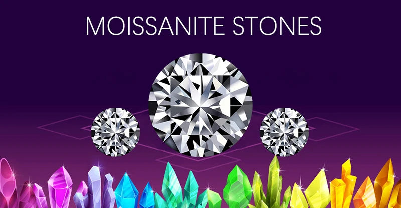 Super White D Color Moissanite Loose Stone – 0.1 to 20 Carat Round Cut 3EX – Pass Diamond Tester with GRA Certificate