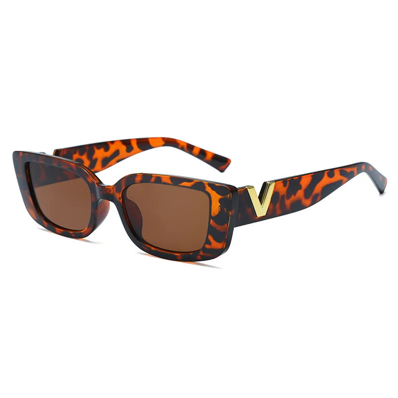 New Small Frame V-Shaped Fashion Sunglasses for Women – Designer Square UV400 Sun Glasses | Outdoor Leisure Eyewear