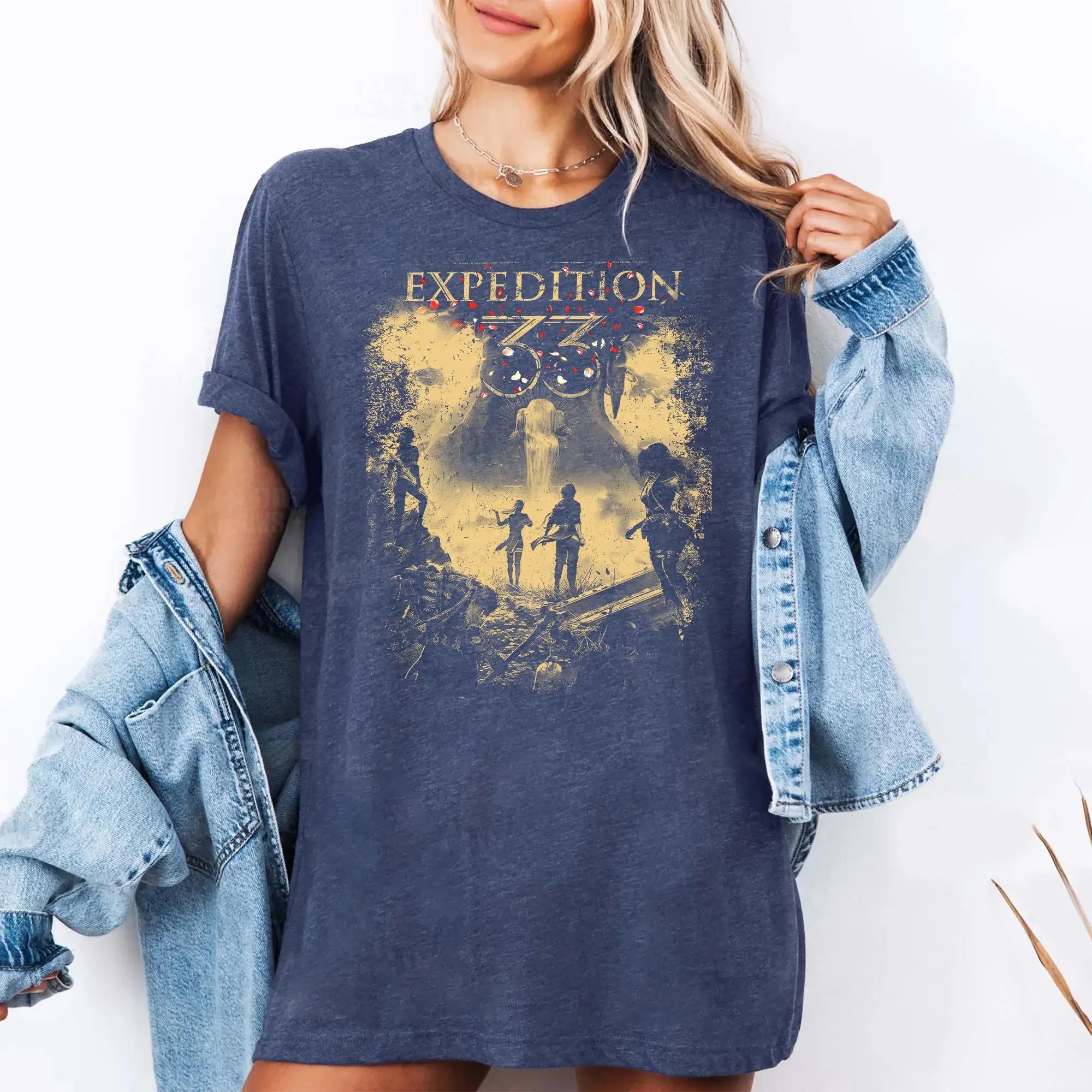 Clair Obscur Expedition 33 T-Shirt | Fantasy RPG Gamer Unisex Tee Black