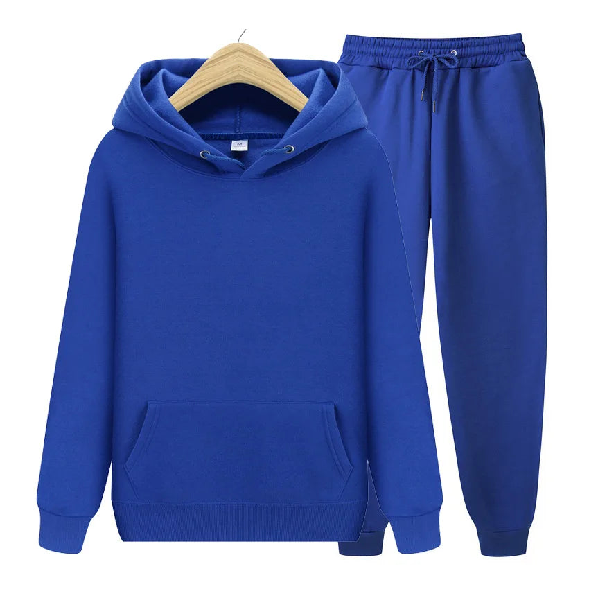 Women’s Hoodie & Pants Set 🍂 Autumn Winter Solid Color Pullover Suit ✨