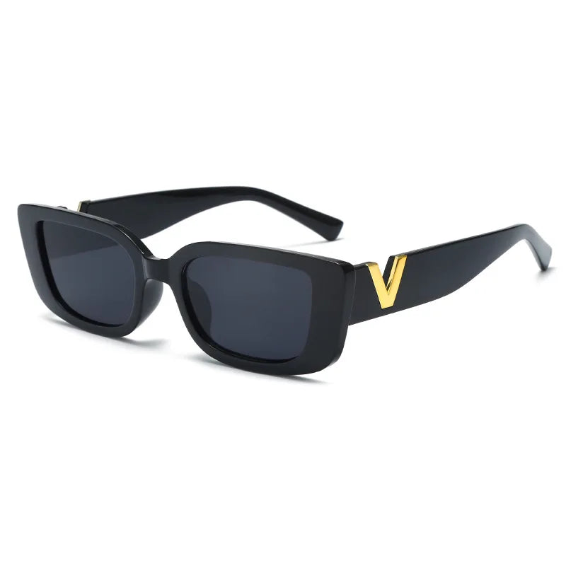 New Small Frame V-Shaped Fashion Sunglasses for Women – Designer Square UV400 Sun Glasses | Outdoor Leisure Eyewear