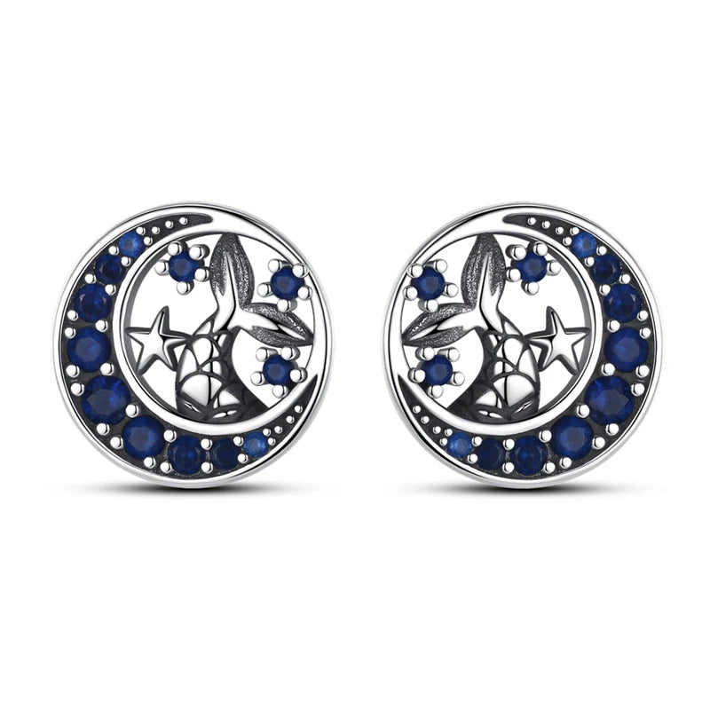 925 Sterling Silver Glowing Starfish & Shell Earrings | Fashion Jewelry for Women