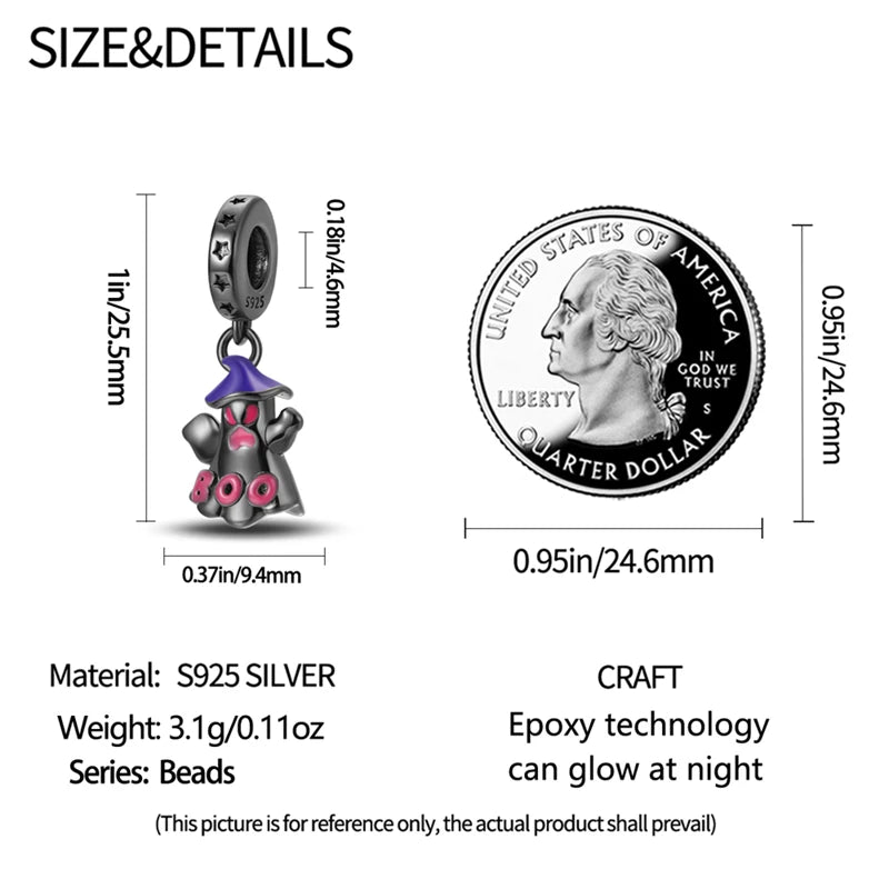 PANPOKI 925 Sterling Silver Little Devil Charm Beads | Fit Original Bracelet Pendant DIY Trendy Women Jewelry Gift