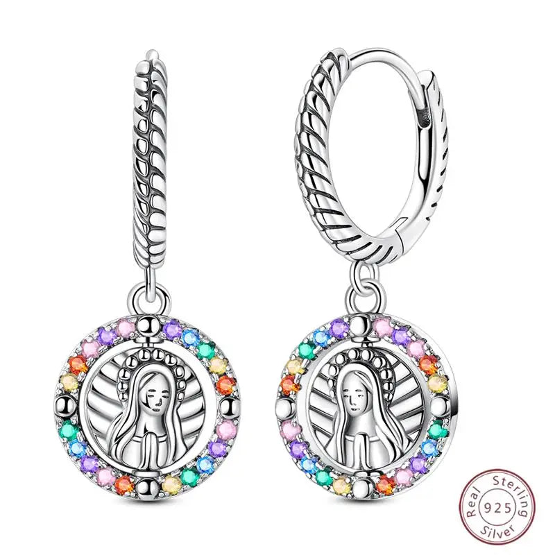 New Original 925 Sterling Silver Sweetheart Bow & Crab Ocean Earrings | Donut Zircon Round Design Women’s Fine Jewelry