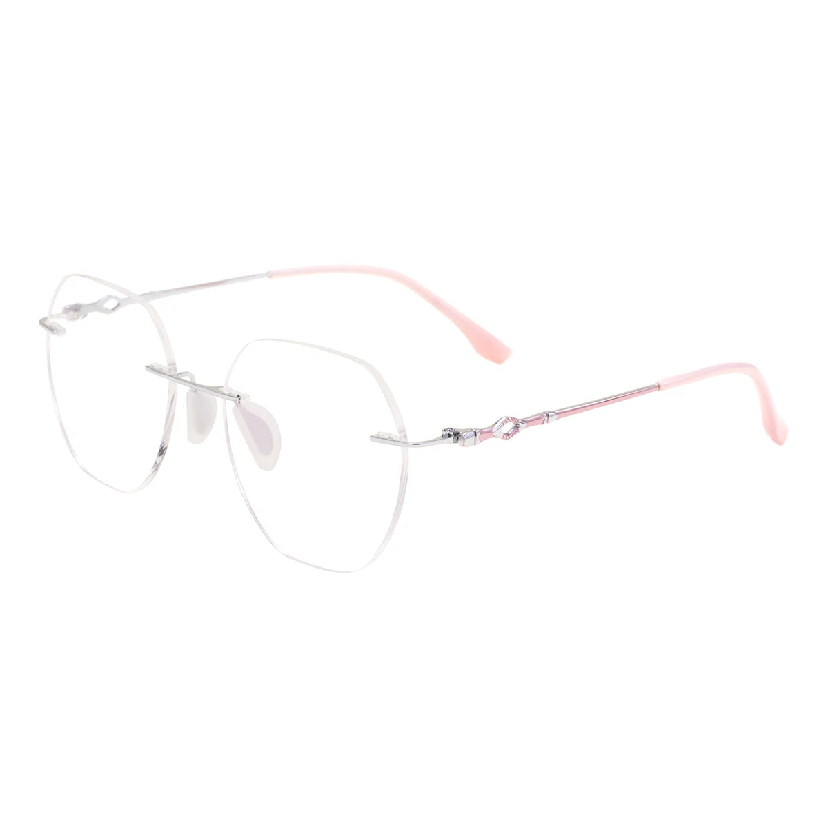 Hexagon Rimless Glasses Women & Men | Lightweight Geometric Optical Eyewear