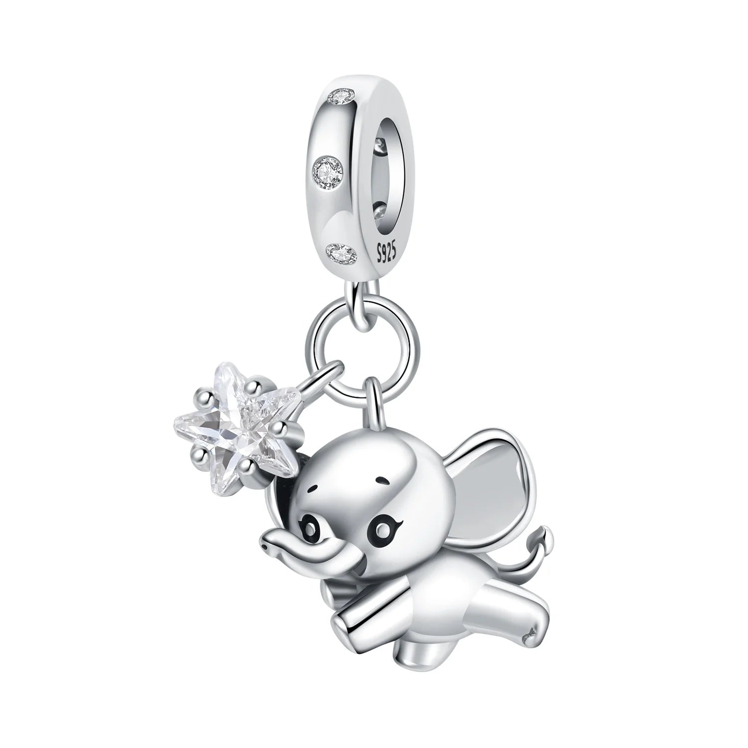 925 Sterling Silver Cute Raccoon Charm Bead | Animal Bracelet Decoration DIY Jewelry Birthday Gift