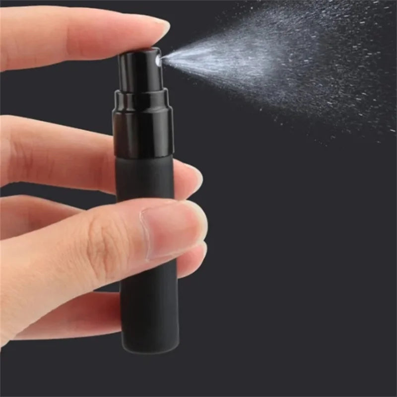 5/50/100PCS 5ml & 10ml Black Perfume Bottles – Travel Glass Cosmetic Sample Test Tubes | Empty Refillable Mini Bottles