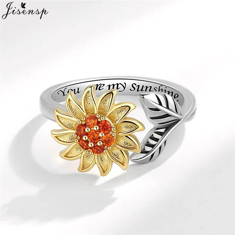 Luxury Fashion Fidget Spinner Ring | Crystal Planet & Butterfly Finger Ring for Women, Anti-Stress Jewelry