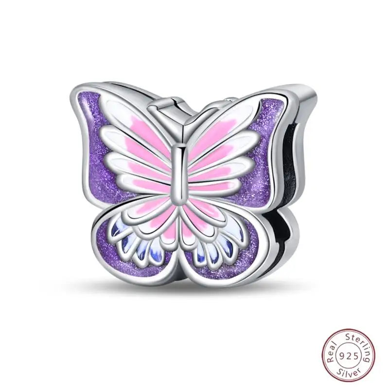 925 Sterling Silver Beaded Flat Pendant | Fantasy Original 3mm Beads for Women’s Bracelet Fine Jewelry