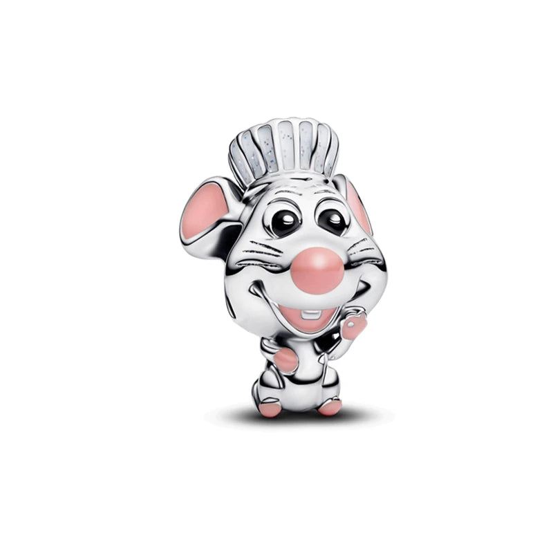 MINISO 2025 New Disney Dumbo & Mom Charm Beads | 925 Sterling Silver Dangle Fit Original Bracelet Necklace Women DIY Jewelry Gift