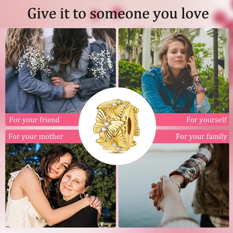 Halloween 925 Sterling Silver Charms | Pumpkin Skeleton Witch Bat Beads for Bracelet DIY Jewelry