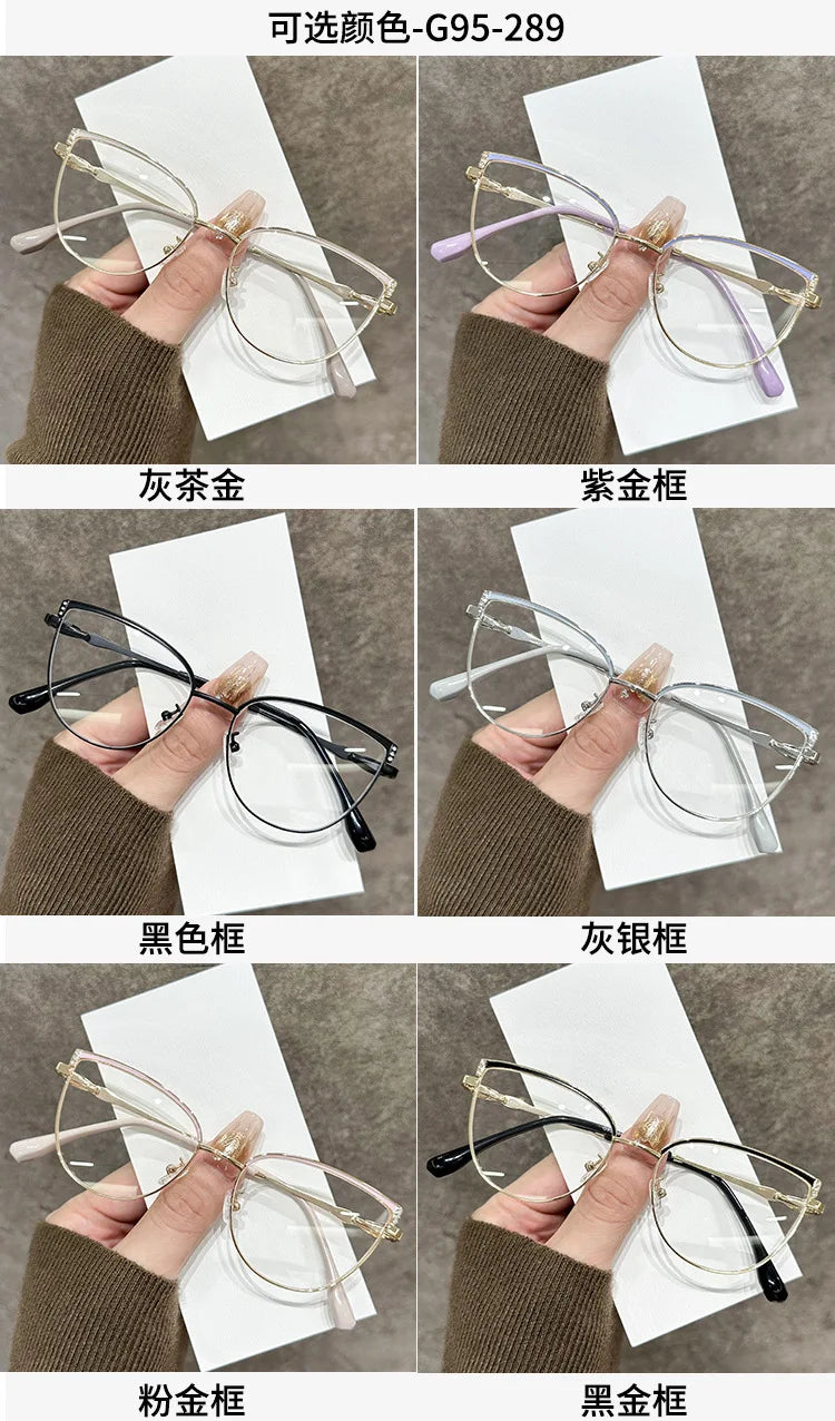 ZIROSAT J9289 Women’s Prescription Eyeglasses – Alloy Frame Optical Glasses for Female Eyewear