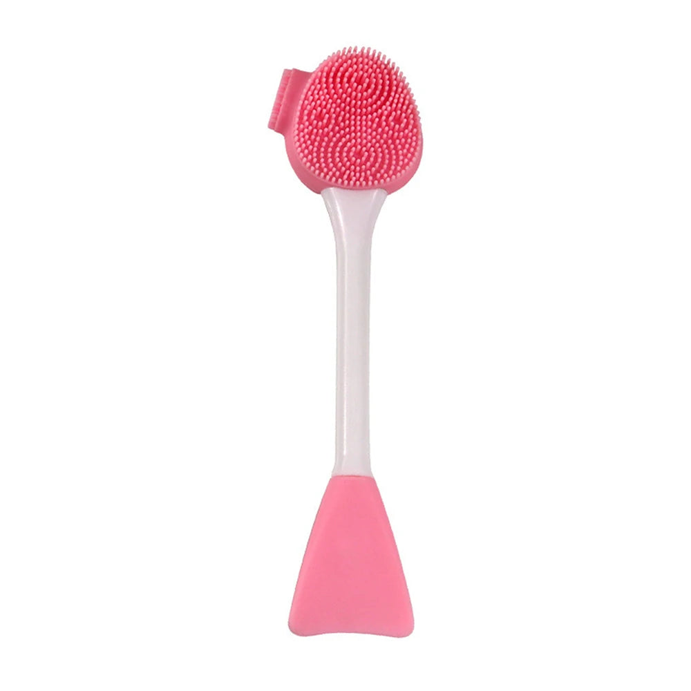 2-in-1 Facial Cleaning Silicone Brush & Mask Applicator – Skincare Spa Wash Tool