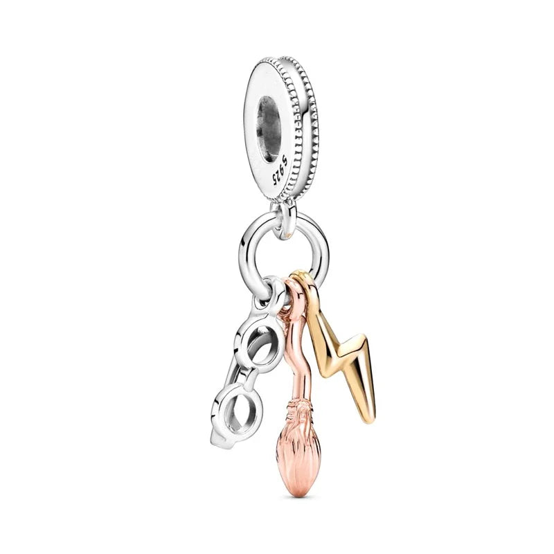 HOT TOYS Harry Potter 925 Sterling Silver Charm Beads | Cartoon Pendant Fit Original Pandora Bracelet Jewelry Gift