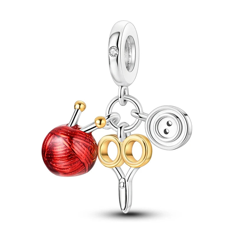 New 925 Sterling Silver Red Series Charm Bead | Original Pendant for Bracelets & Necklaces DIY Jewelry Gift for Women