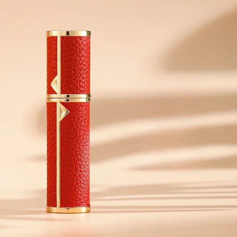 5ML Leather Bottom-Fill Refillable Perfume Atomizer – Travel Cologne Spray Bottle | Fine Mist Spray