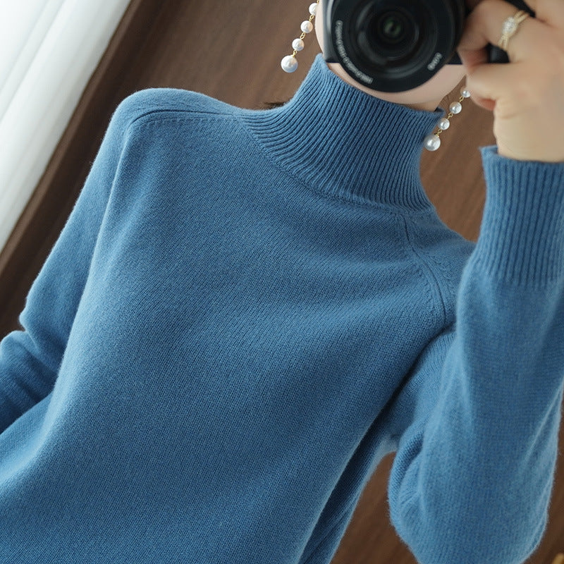 2025 Casual Autumn Winter Women Turtleneck Sweater – Thick Warm Long Sleeve Korean Knit Pullover