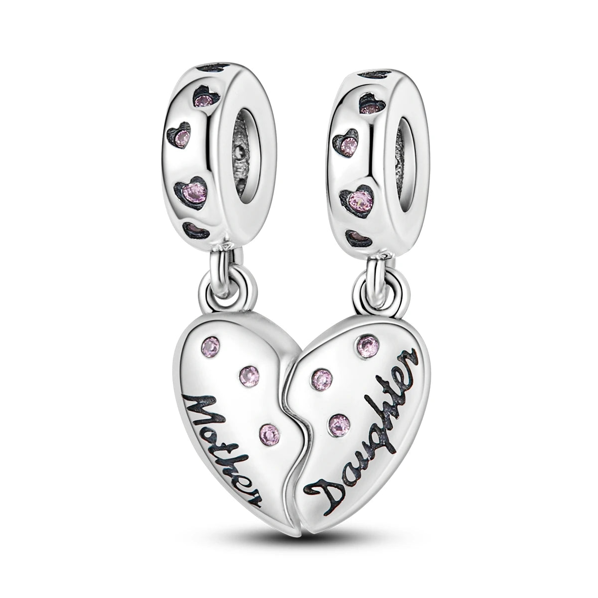 S925 Silver Heart Love Mom Infinity Charm | Dangle Bead Fit Bracelet Jewelry Mother’s Day Gift