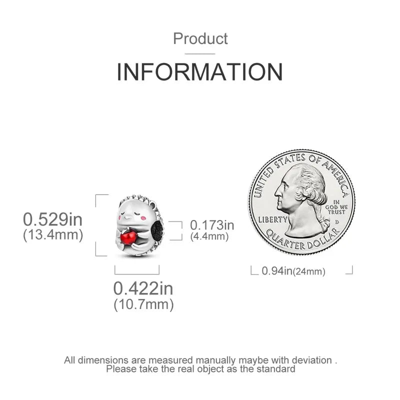 925 Sterling Silver Animal Series Charms | Horse, Squirrel, Elephant, Llama, Snake & Fox Fit Pandora Bracelet Original Jewelry