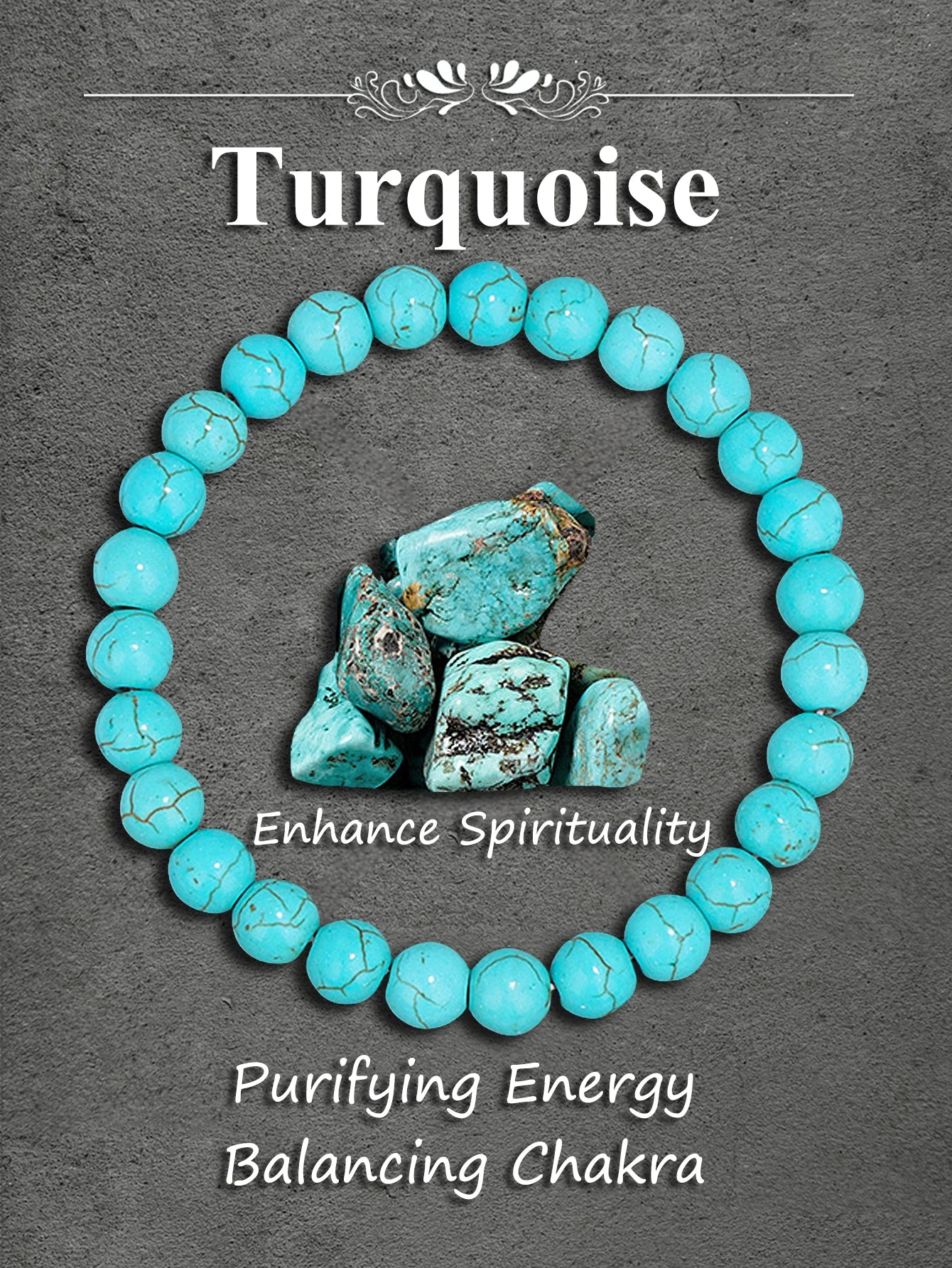 Original Pink Zebra Stone Bead Bracelet – Natural Reiki Healing Crystal Jewelry for Positive Energy & Balance Women Men