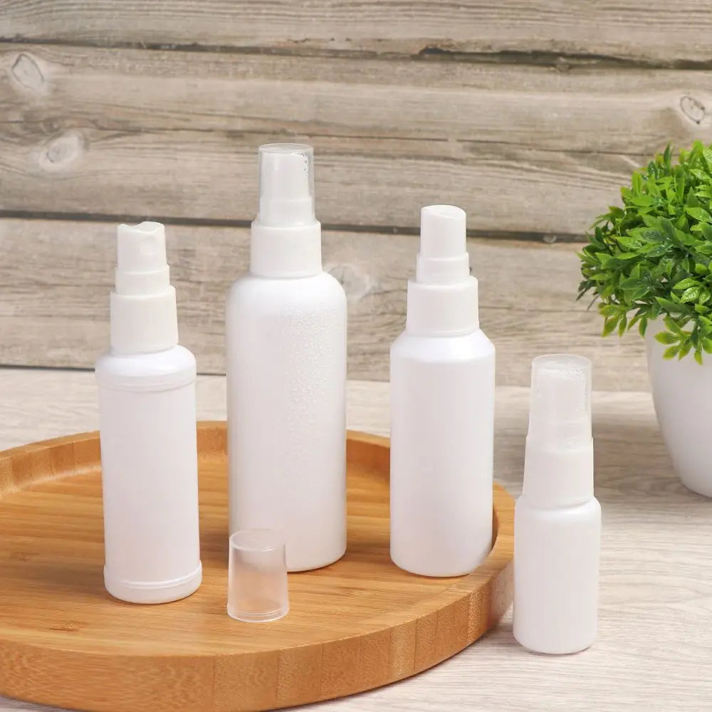 20/50/60/100ml Refillable White Plastic Spray Bottles – Travel Atomizer Containers | Empty Perfume Flask with Fine Mist Small Sprayer