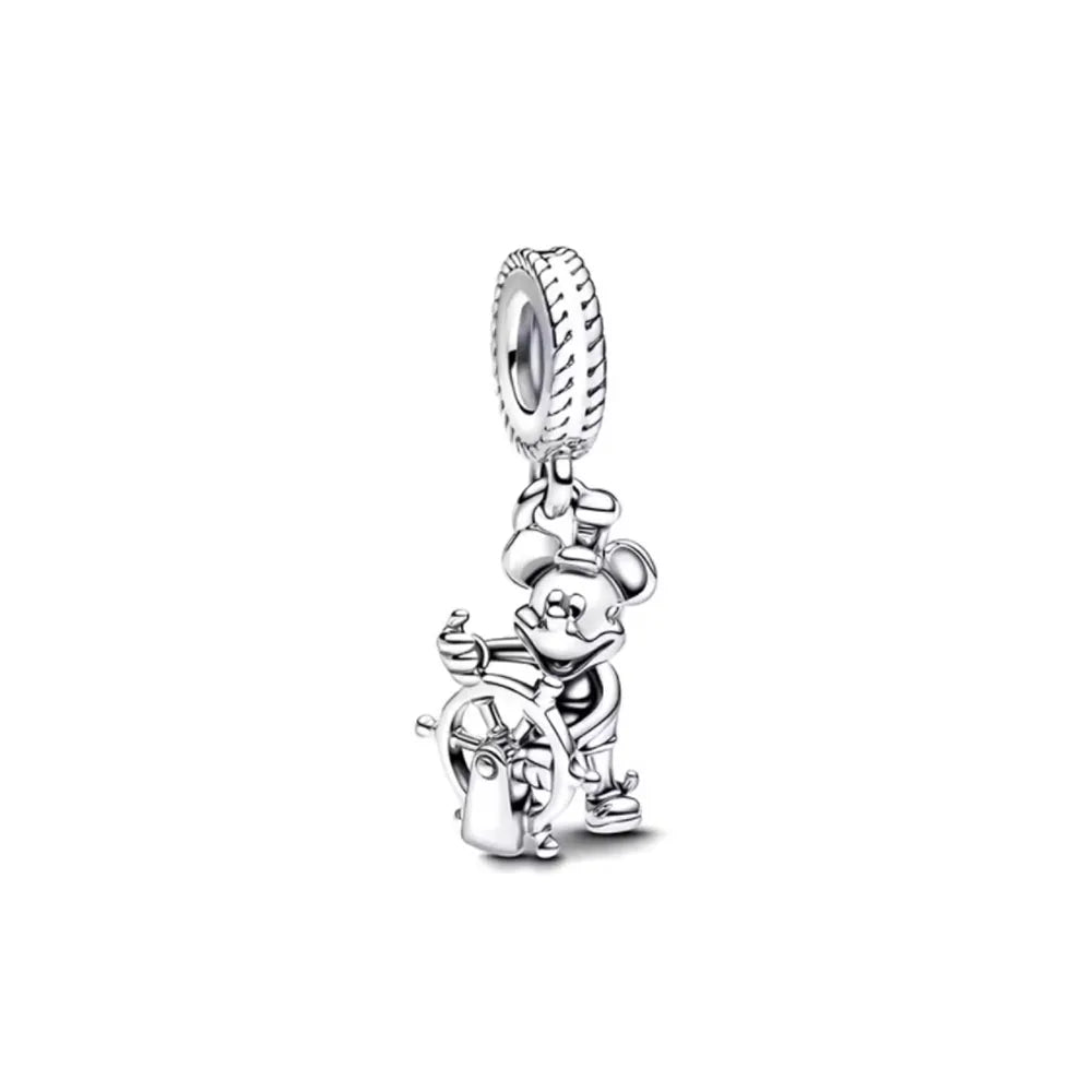 Hot Selling 925 Sterling Silver Duck, Mouse & Cat Charms | Animal Beads Fit Original Bracelet DIY Jewelry Accessories