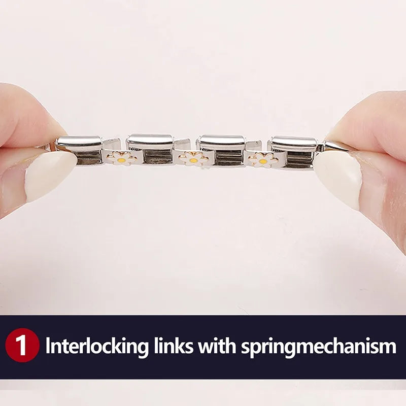 2025 Original Zircon Bow Knot Star Cherry Italian Charm | Stainless Steel 9mm Links DIY Modular Bracelet Jewelry Wholesale