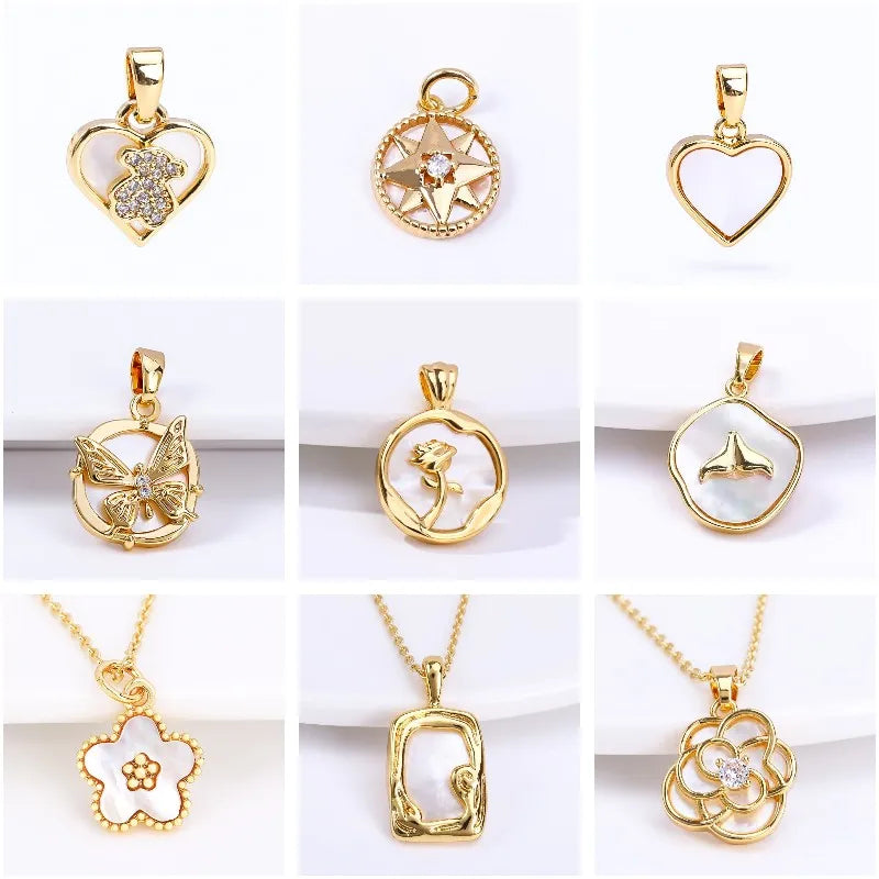 18K Gold Plated Flower Spacer Beads – Brass Bead Separators for Jewelry Making & DIY Crafts