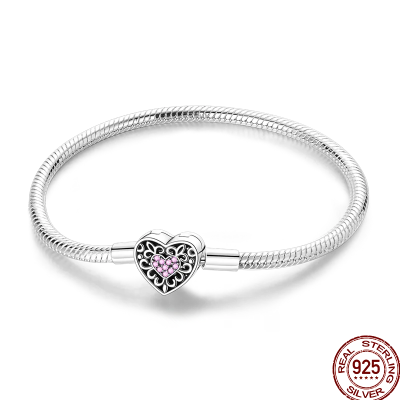 925 Sterling Silver Rainbow Leather Braided Bracelet | Eternal Love Stars & Moon Charm – DIY Women’s Beaded Jewelry Gift