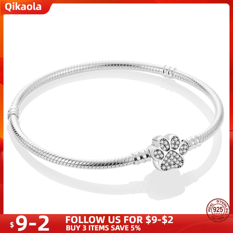 S925 Sterling Silver Snake Bone Chain Bracelet | Pandora Fit DIY Jewelry