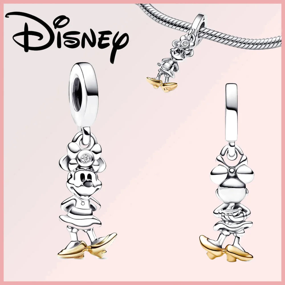 Disney Deadpool Stitch Minnie Winnie 925 Sterling Silver Dangle Charms – Fit Original Bracelet