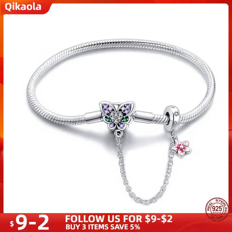 S925 Sterling Silver Snake Bone Chain Bracelet | Pandora Fit DIY Jewelry