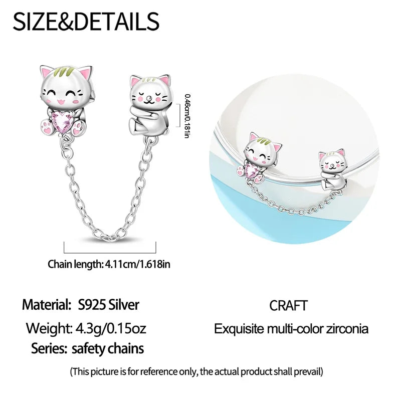 100% 925 Sterling Silver Heart Family Charms with Pumpkin & Pave Zircon Pendant – Fits Original Bracelet DIY Jewelry Gifts