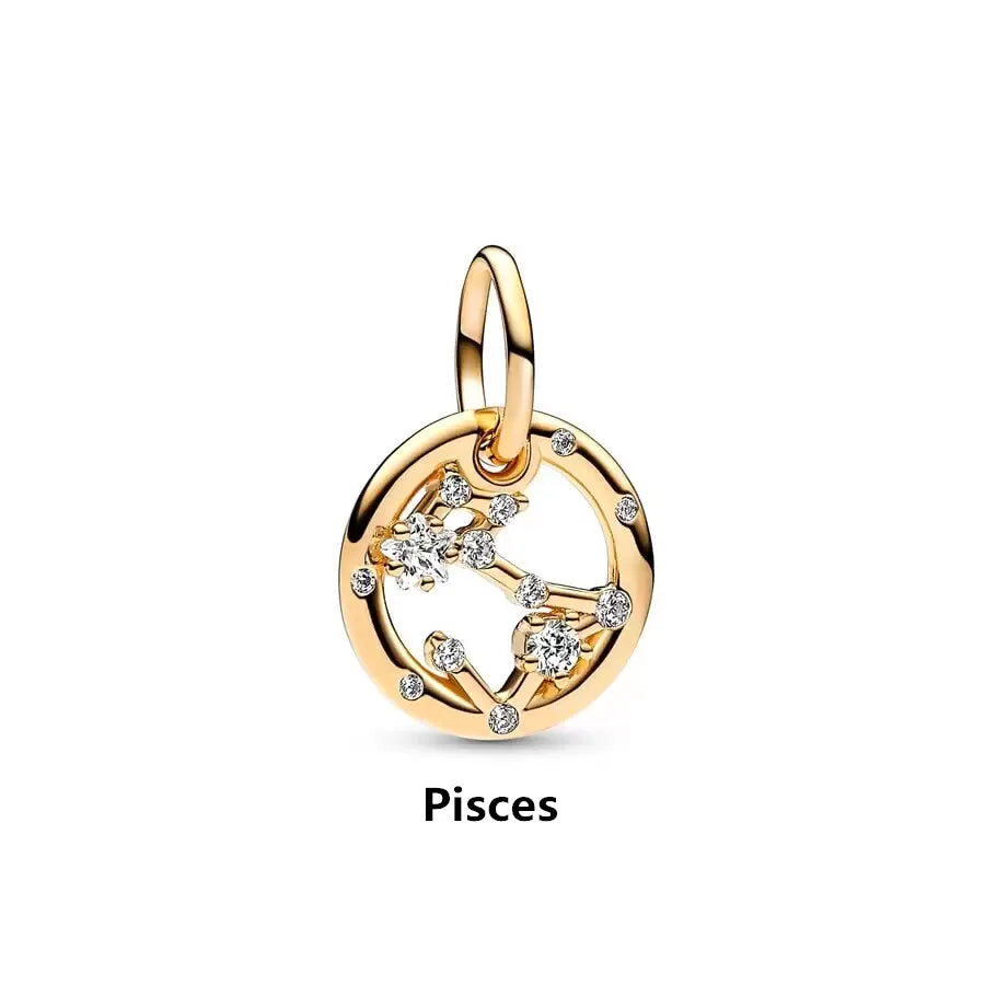 Hot Sale Gold Plated Heart & Chinese Dragon Charm Beads | Fashion Jewelry for Original Silver Bracelets