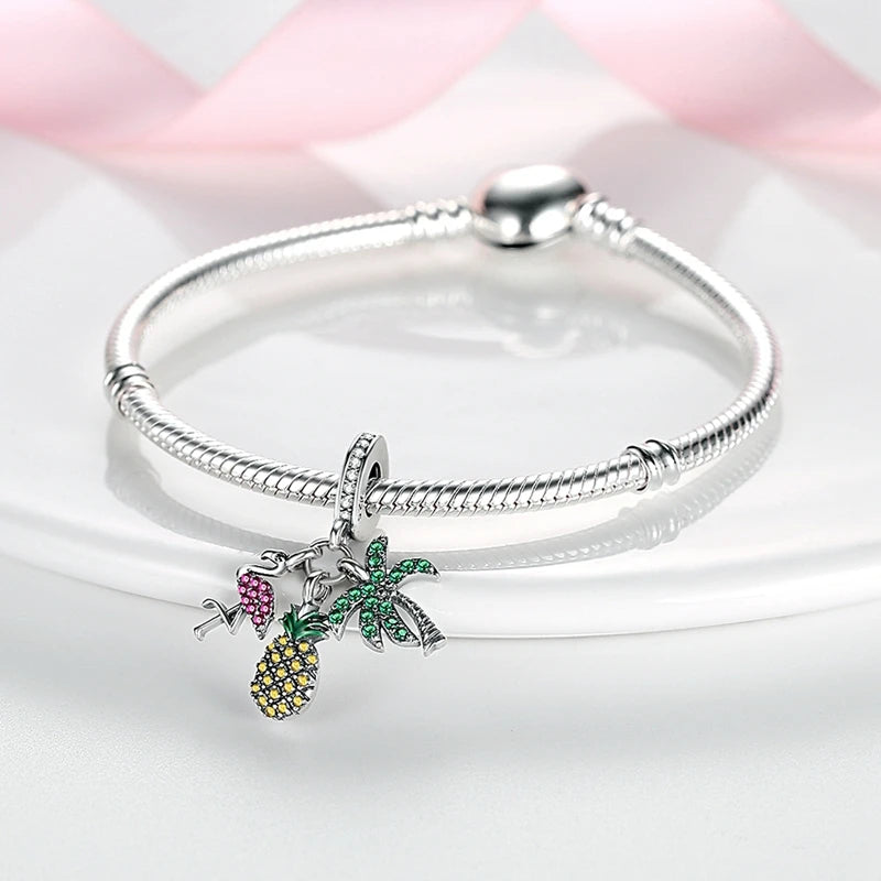 New Summer Ocean Silver Plated Sea Turtle & Starfish Shell Charm | DIY Bracelet Jewelry for Women