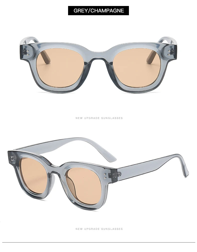 New Fashion Classic Retro Oval Frame Sunglasses 2024 – Ocean Film Small Frame Street Photo Sun Glasses for Women