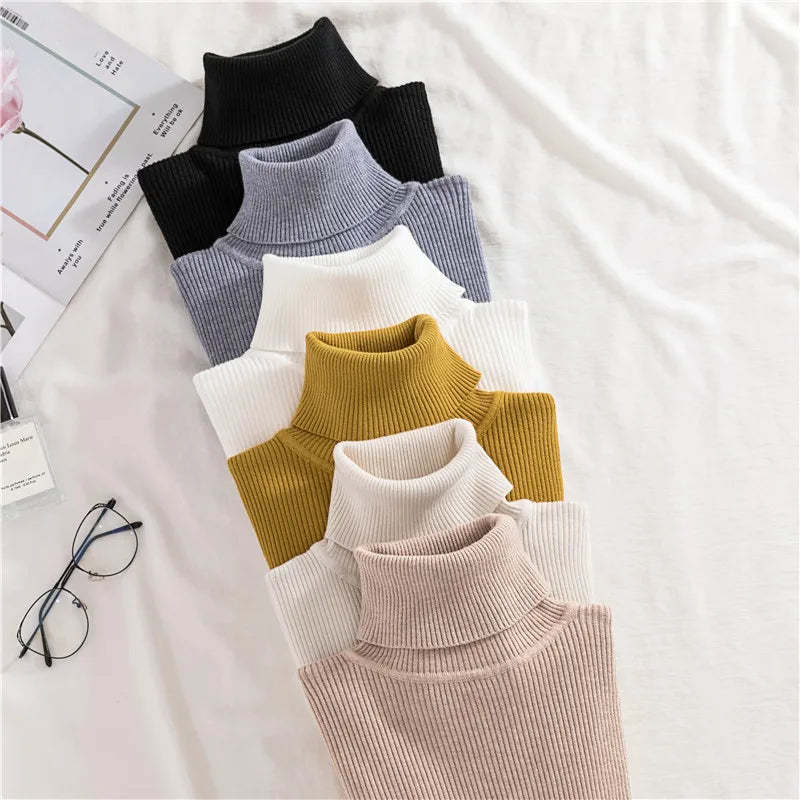 Heliar Women’s Fall Turtleneck Sweater – Soft Knitted Cashmere Pullover, Basic Warm Jumper for Autumn Winter 2024