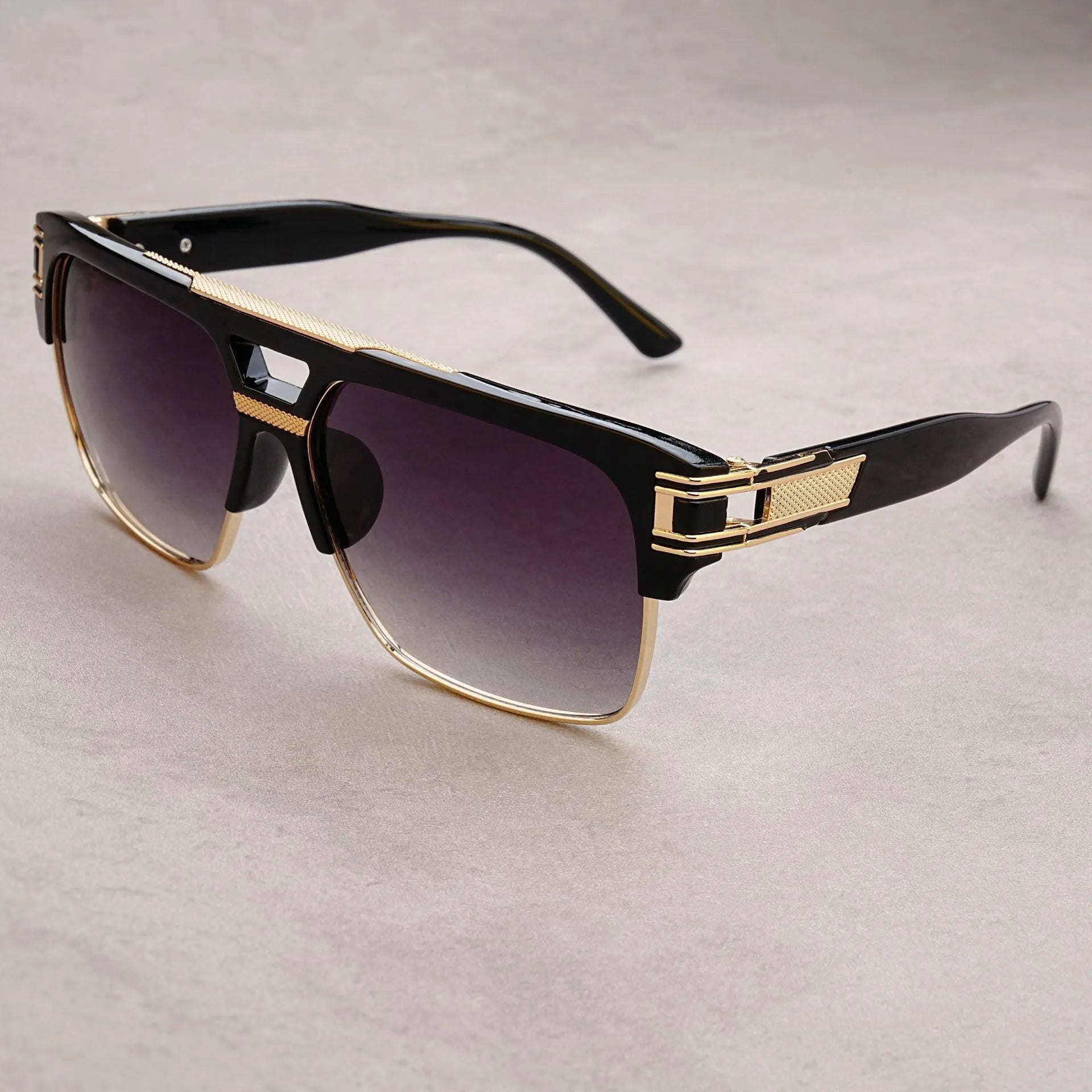 European & American Fashion Sunglasses – Transparent Retro Square Frame for Men & Women | Sunshade Mirror Eyewear