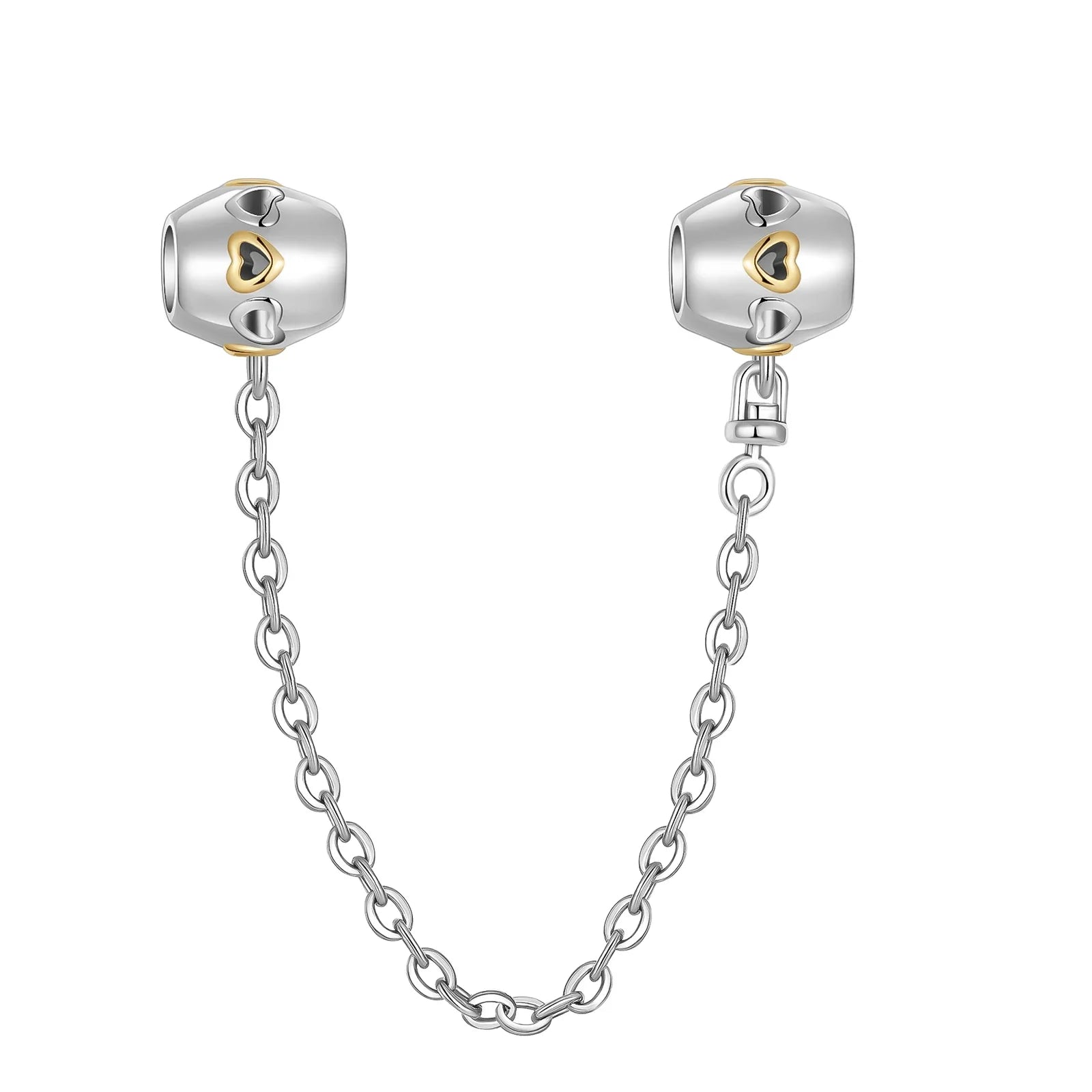 925 Sterling Silver Blue Moon Plane Space Series Glass Beads Clip Charm for Bracelet