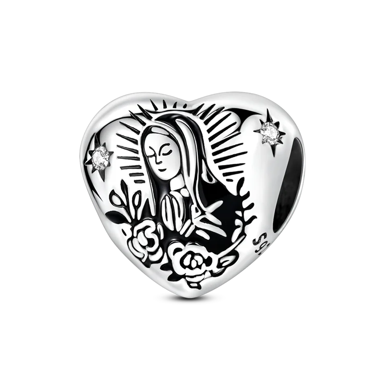 925 Sterling Silver Zircon Bowknot Heart Balloon Charms | Original Pendant Beads Fit Bracelet DIY Fine Jewelry for Women