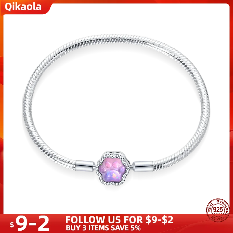 S925 Sterling Silver Snake Bone Chain Bracelet | Pandora Fit DIY Jewelry