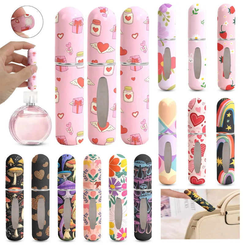 1/2PC 5ML Mini Perfume Bottle – Refillable Portable Spray Atomizer | Travel Cosmetic Container