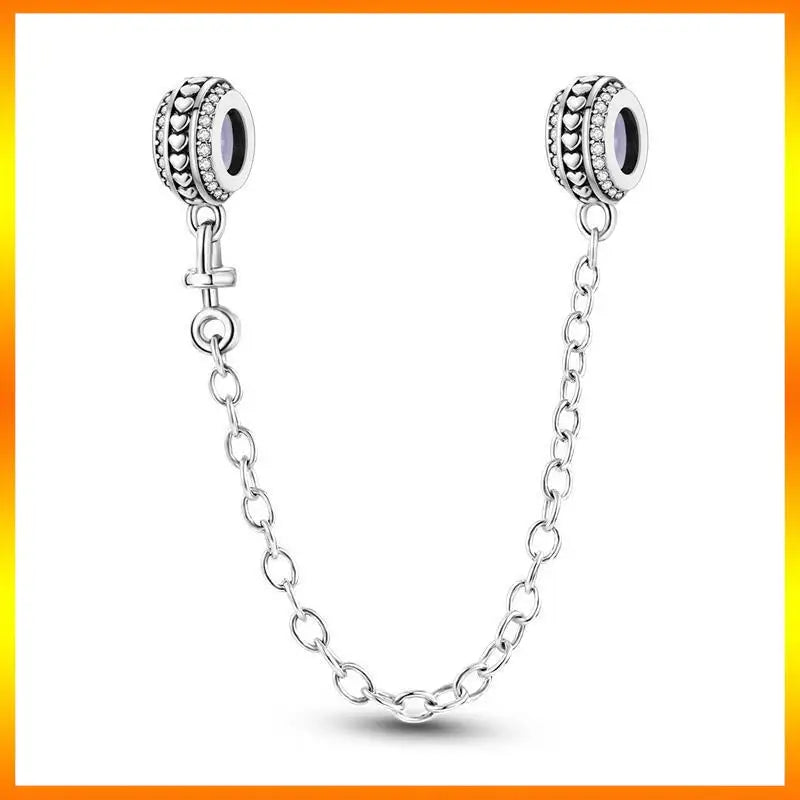Star Moon & Evil Eye Chain Charm 🌙💙 925 Silver Bracelet Bead Women
