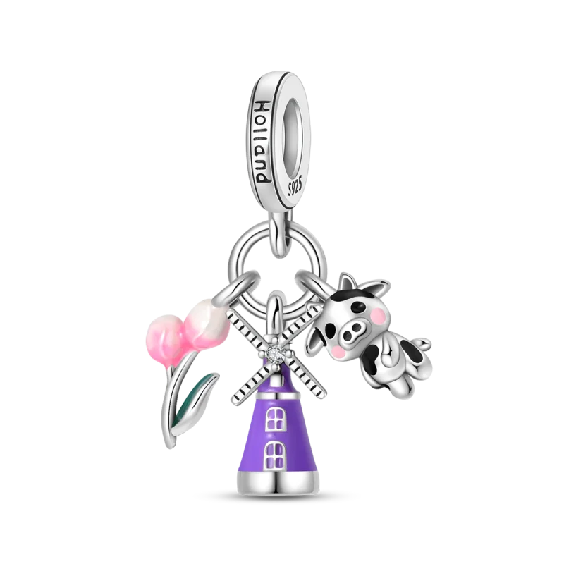 925 Sterling Silver Travel Charms | London Big Ben Eiffel Tower Bead