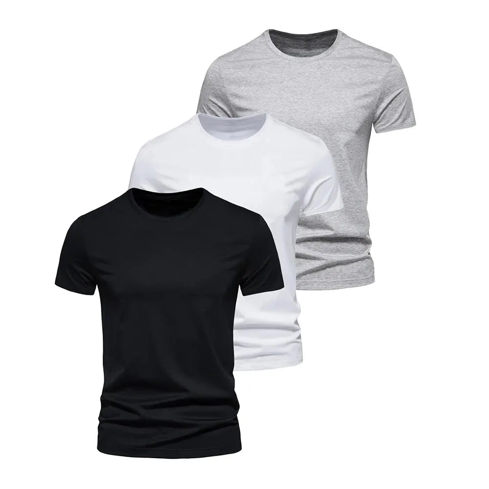 Men’s Solid Color Quick-Dry T-Shirt | Black Casual Gym & Running Fitness Tee