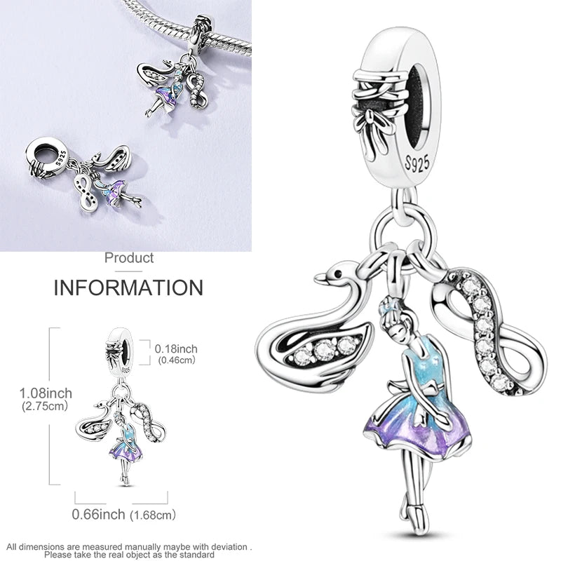 2025 Hot Elk, Dinosaur & Firefly Luminous Dangle Charm Beads | 925 Sterling Silver DIY Bracelet