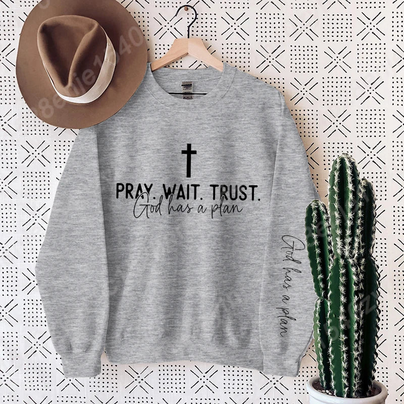 Women’s Uplifting Christian Quote Crewneck Sweatshirt | Oversized Long Sleeve Inspirational Pullover