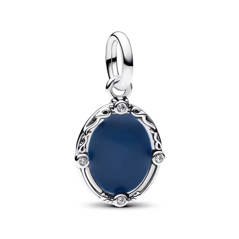 2025 Ocean Blue Series 925 Sterling Silver Sailing Boat Dolphin Seahorse Charms | Ocean-Themed Bracelet Beads for Women Jewelry