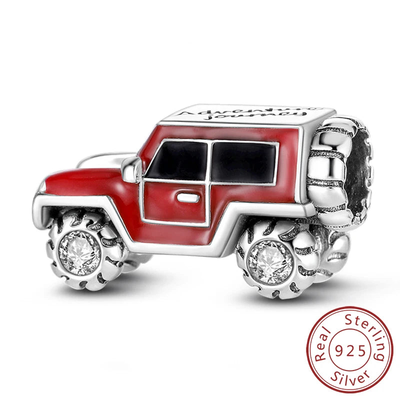 Original 925 Sterling Silver Paris Tower & Travel Charms – DIY Bracelet & Pendant Jewelry