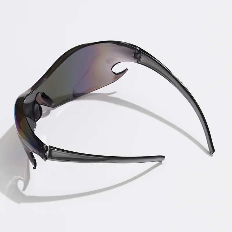 Men Brand Sports Punk Y2K Sunglasses – Women Unique One-Piece Goggle Sun Glasses | Cycling Hip Hop Shades UV400